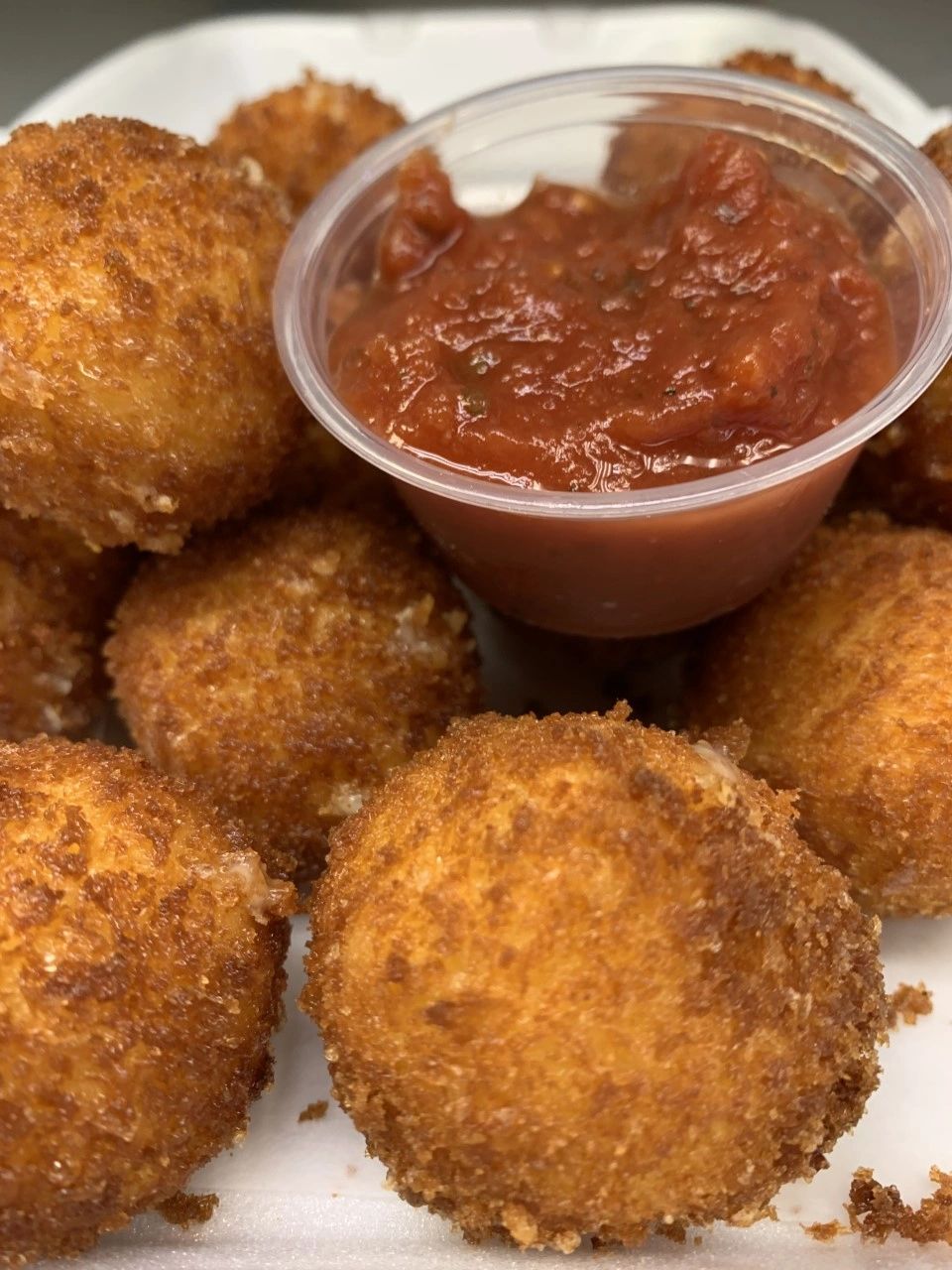 Fried mozzarella appetizer